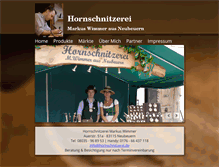 Tablet Screenshot of hornschnitzerei.de